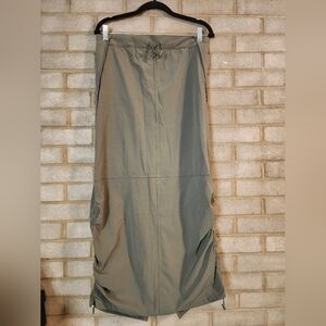 Women's Army Green Drawstring  Skirt